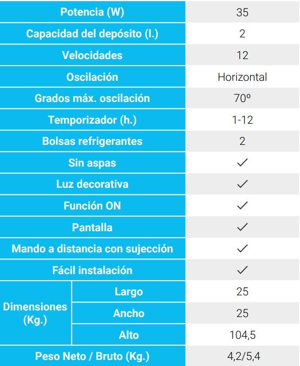 Evaporativo Portátil BRITEC Air Fresh 10